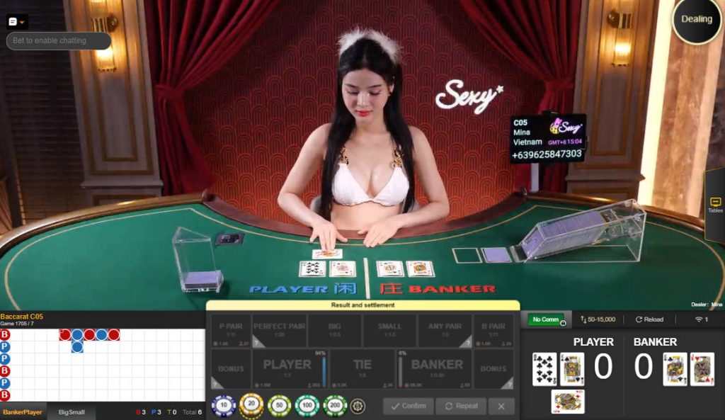 Phwin live casino online sexy baccarat